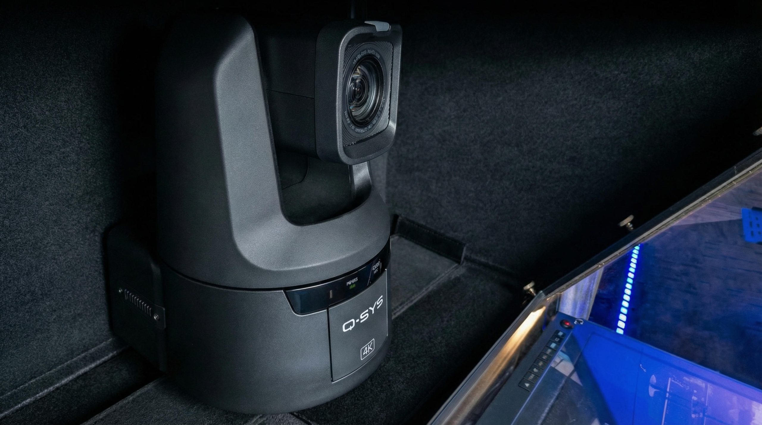 PTZ Teleprompter, Qsys, Q-Sys, Canon, Panasonic, Birddog