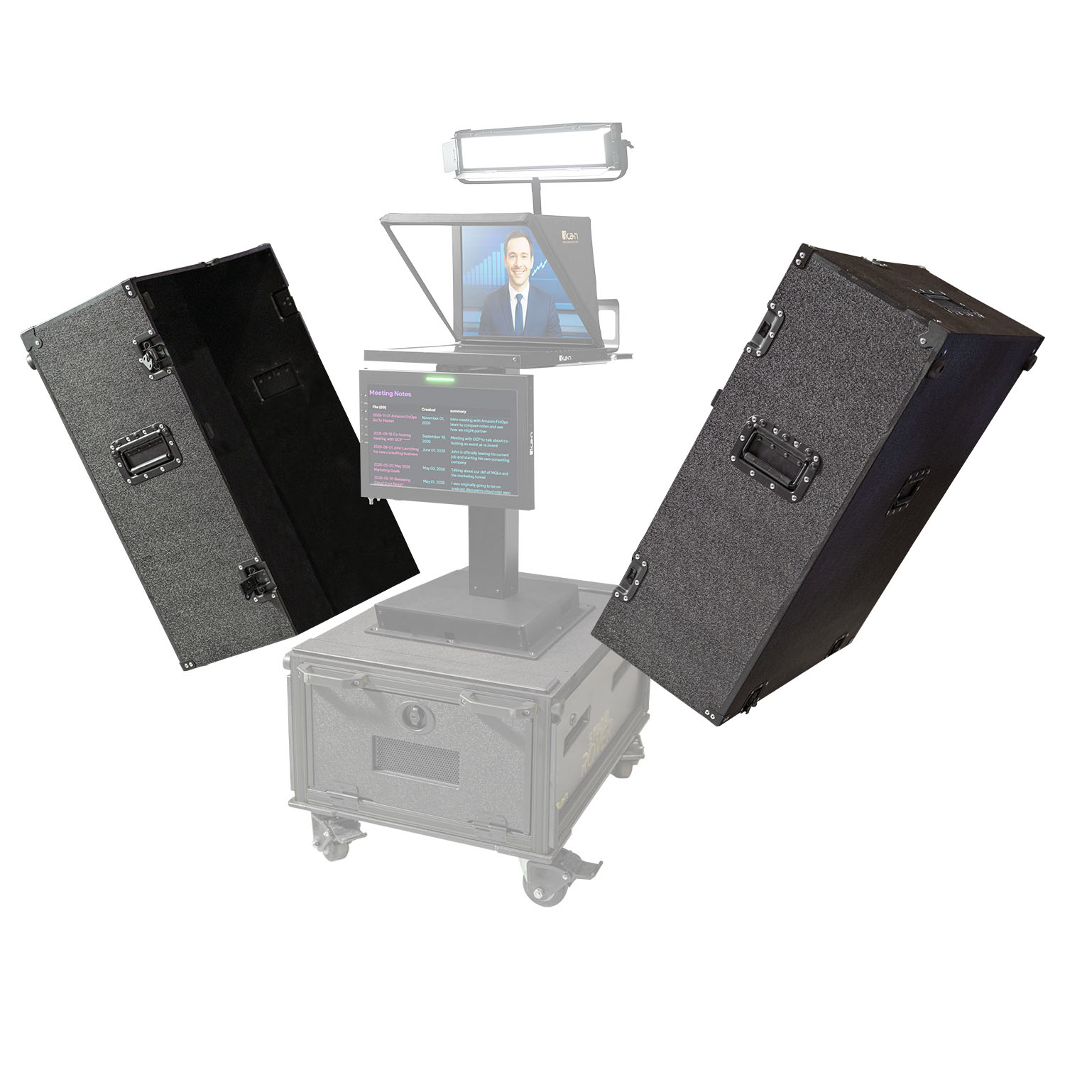 lid for the ikan studio rover makes transport convenient and easy