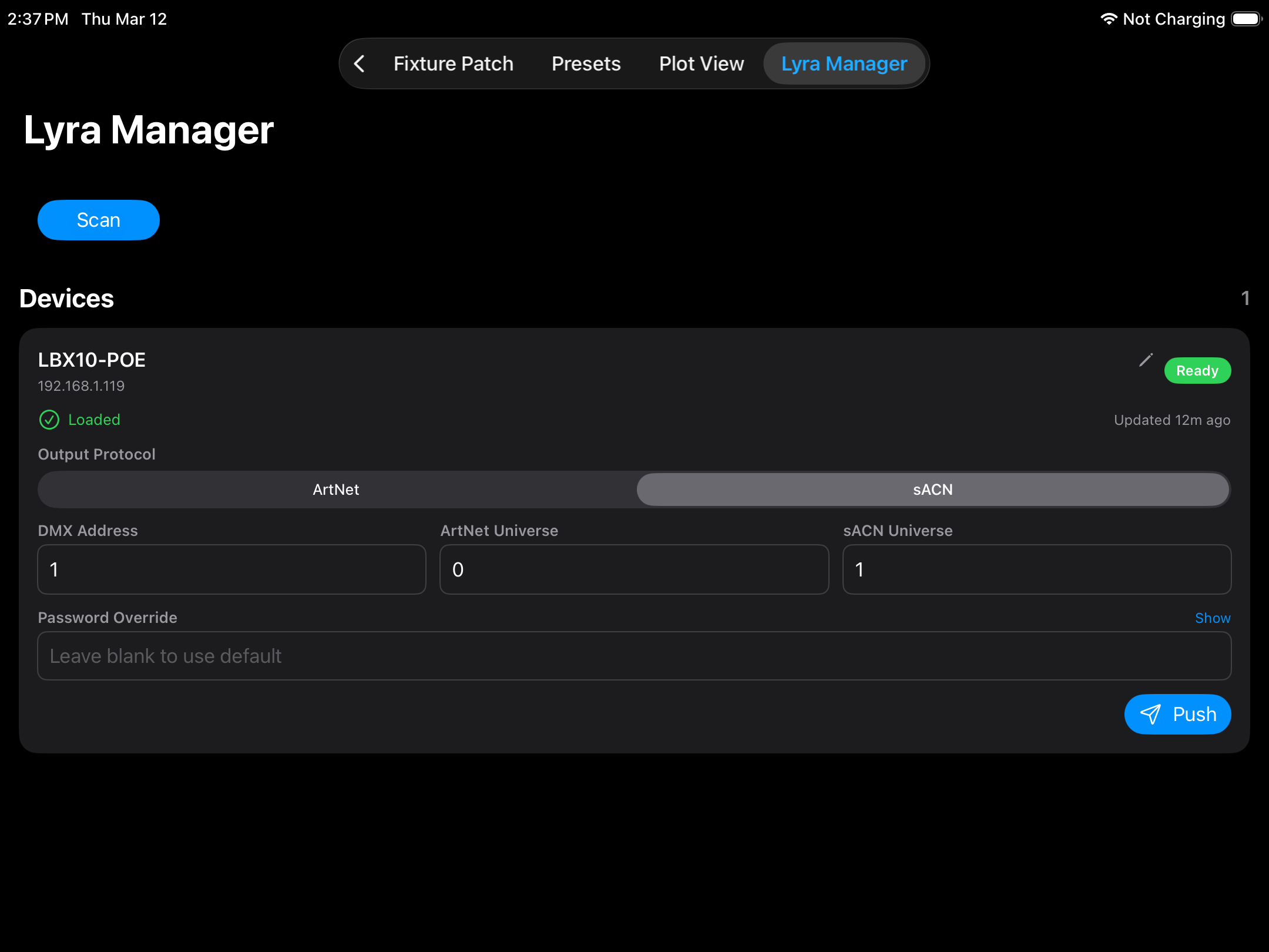 Light Deck Lyra Manager — Ikan Lyra PoE device monitoring and sync